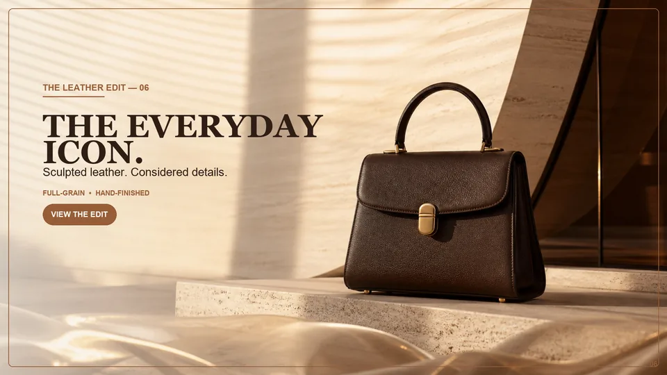 Handbag lifestyle banner